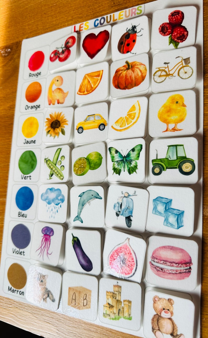 Educational game to learn Montessori colors image 2