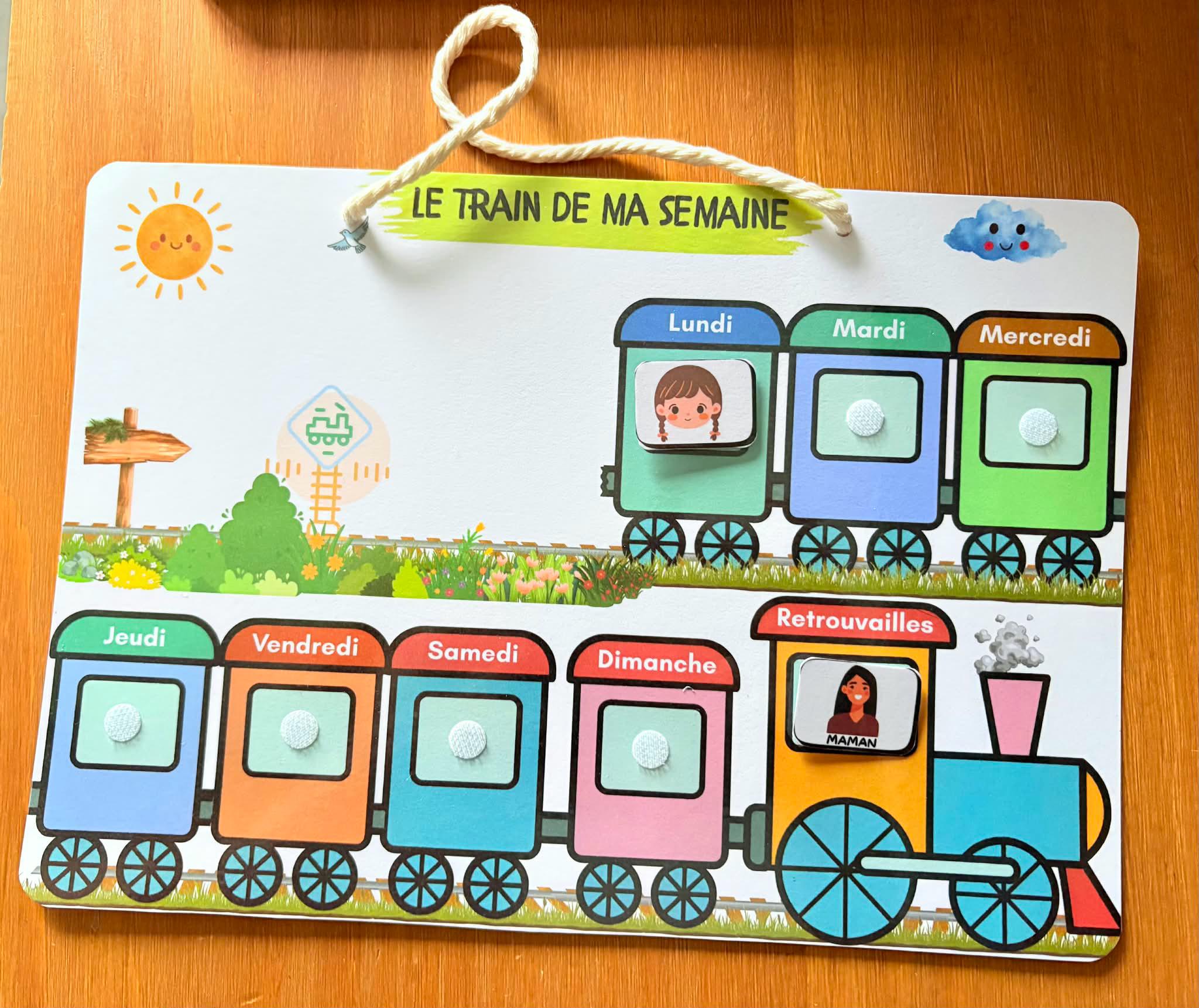Personalized Reunion Chart – Countdown Timer for Children on Trains ...