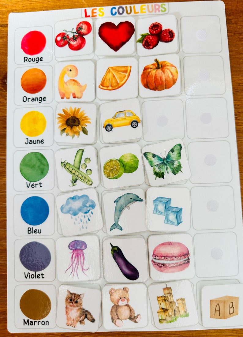 Educational game to learn Montessori colors image 4