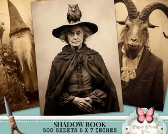 Digital Witch Grimoire Kit – 500 Pages for Journals, Spellcraft & Book of Shadows – PaperPrintsPro