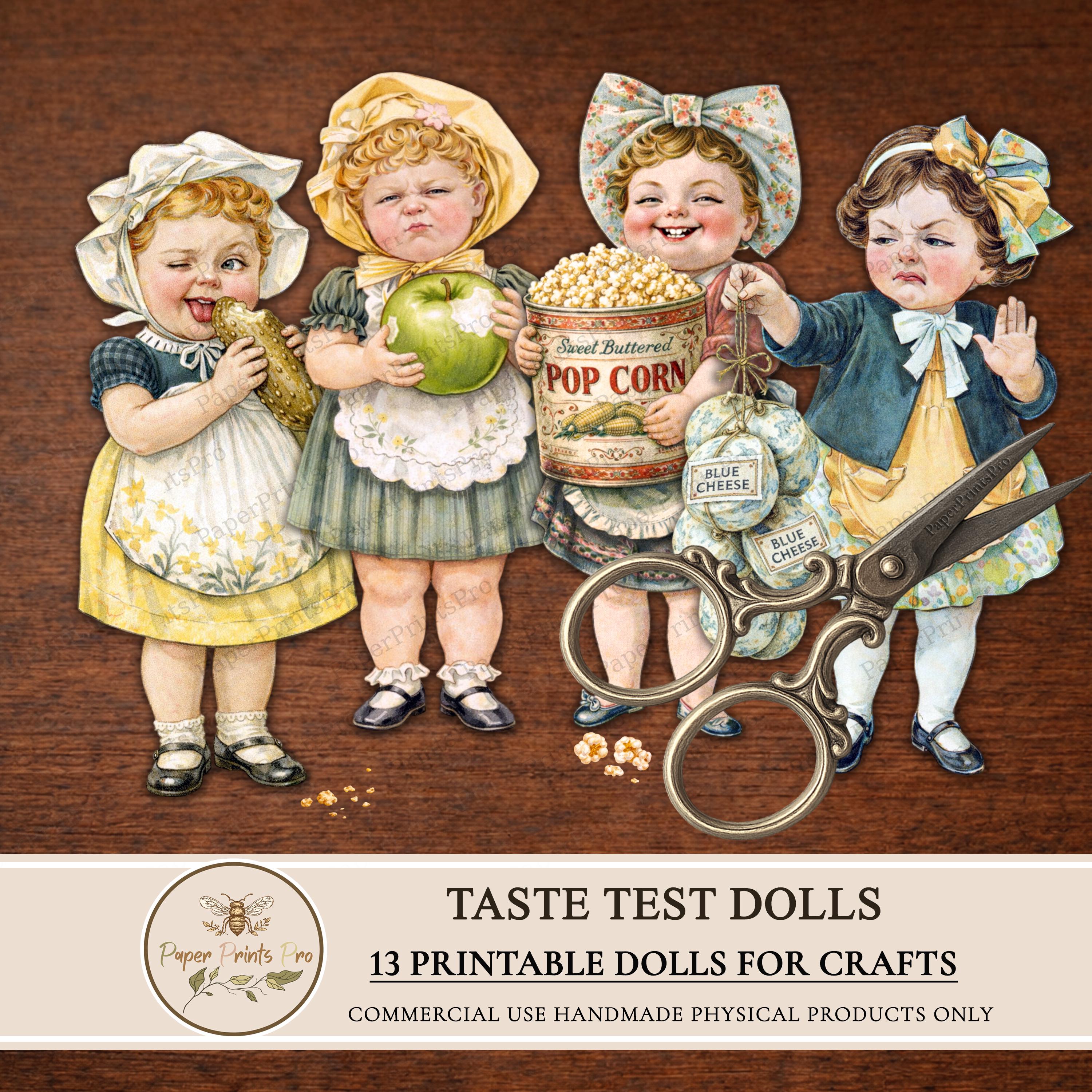 Paper Dolls for Junk Journal – Printable Vintage Digital Cut Out Girls ...