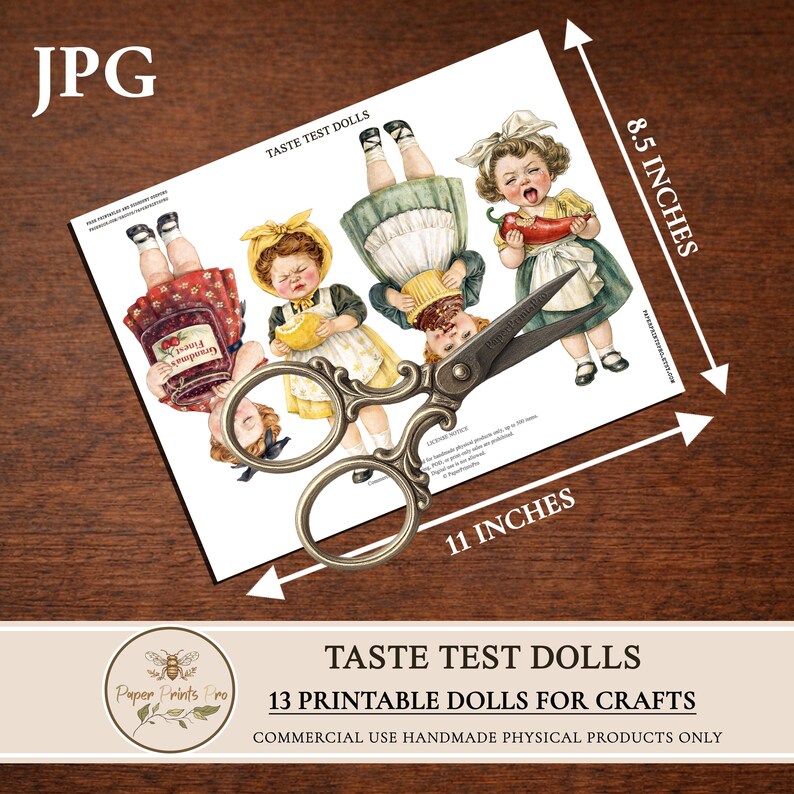 Paper Dolls for Junk Journal – Printable Vintage Digital Cut Out Girls ...