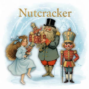 Printable Nutcracker Paper Dolls – Vintage Christmas Ephemera Cutouts for Crafting & Junk Journals – PaperPrintsPro