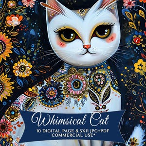 Printable Cat Junk Journal Papers – Digital Scrapbook Collection for Journals and Crafts – PaperPrintsPro