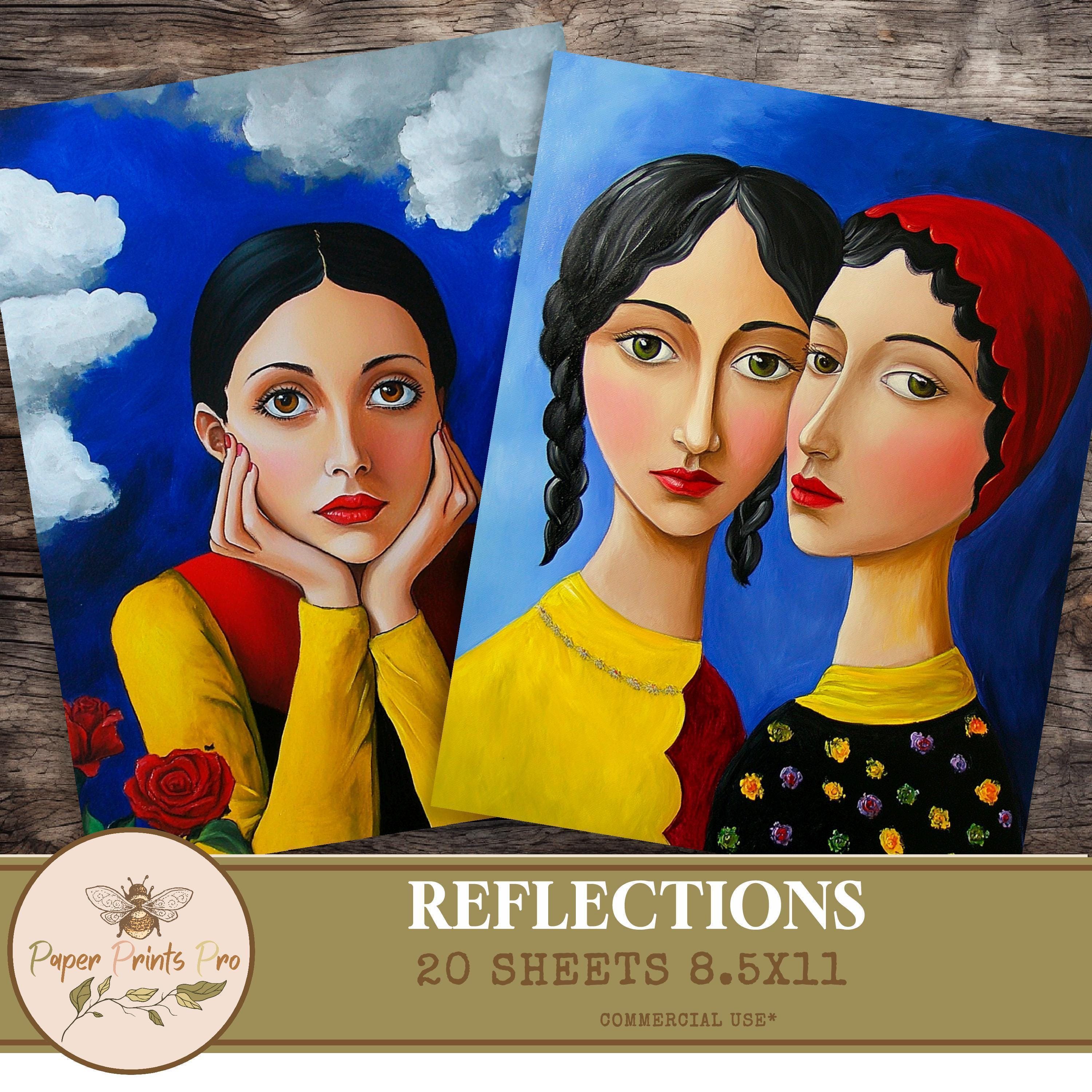 Reflections: Digital Collage Kit – 20 High-resolution Images for Home ...