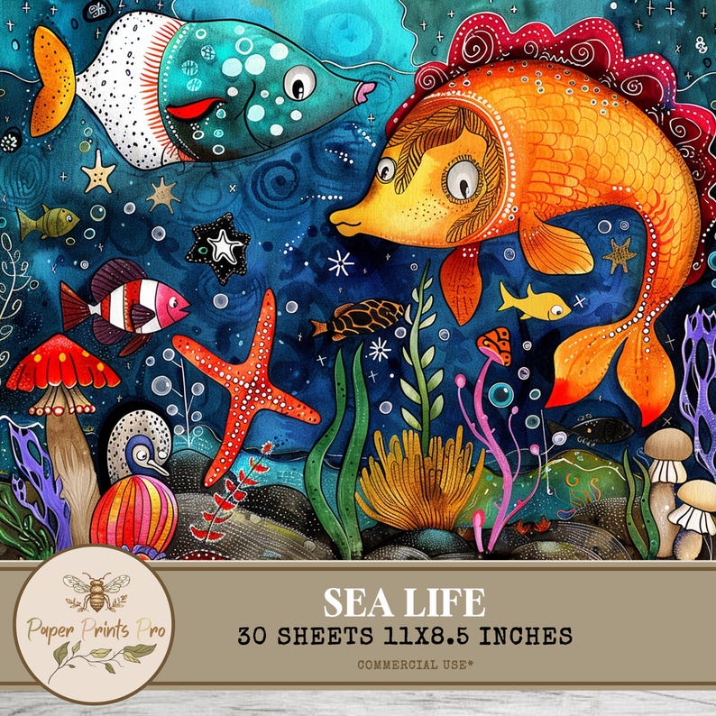 Set of 30 printable sea-themed illustrations (plus 1 bonus), featuring mermaids, pirates, ships, lighthouses, sea animals, and ocean scenes. Designed in a whimsical, colorful storybook style. Ideal for junk journals, card making, kids crafts, wall art, classroom decor, and DIY creative projects. High-resolution JPG files, 11x8.5 inches, ready to print.