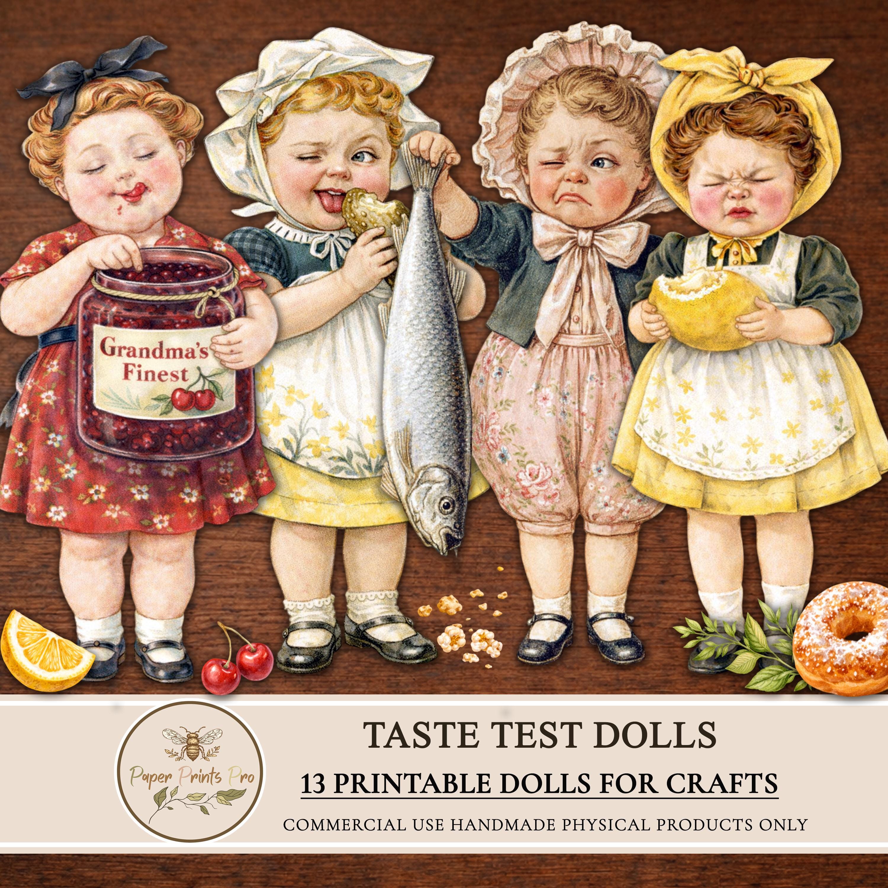 Paper Dolls for Junk Journal – Printable Vintage Digital Cut Out Girls ...