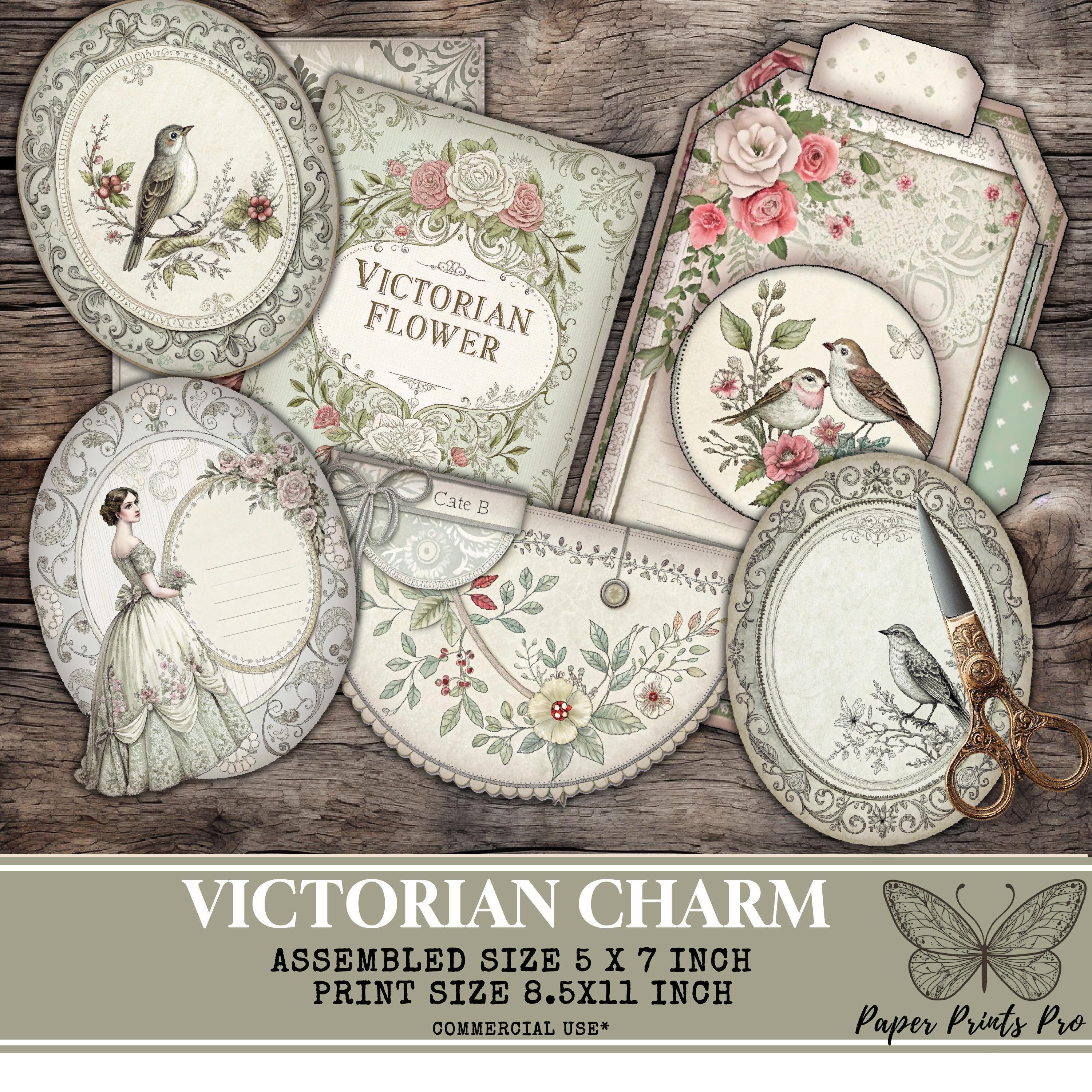 Printable Junk Journal Kit – 25 Vintage Bird Pages and Ephemera for ...