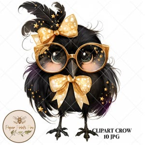 Printable Crow Clipart – 10 Quirky Vintage Birds for Junk Journals, Scrapbooking and Cards – PaperPrintsPro
