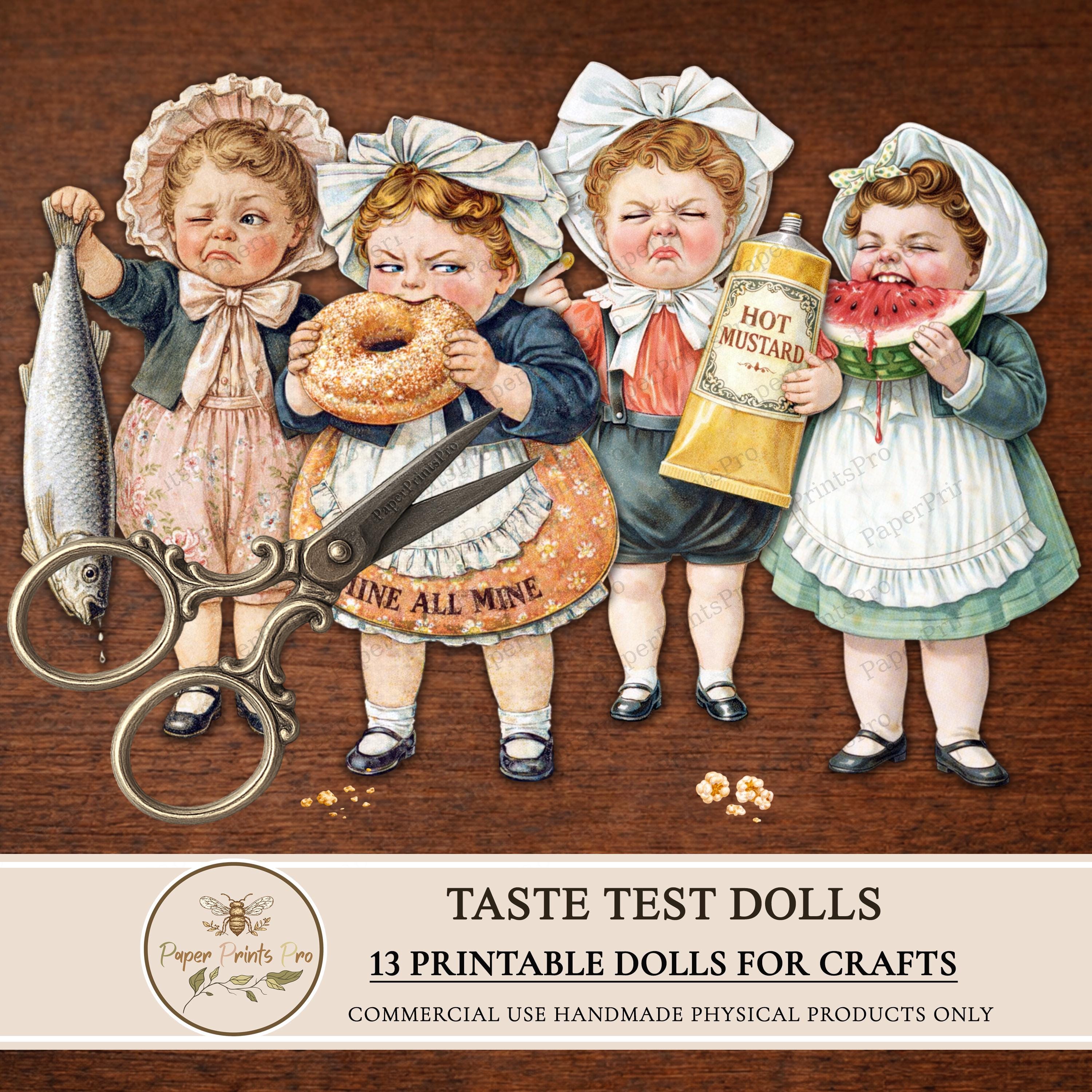 Paper Dolls for Junk Journal – Printable Vintage Digital Cut Out Girls ...