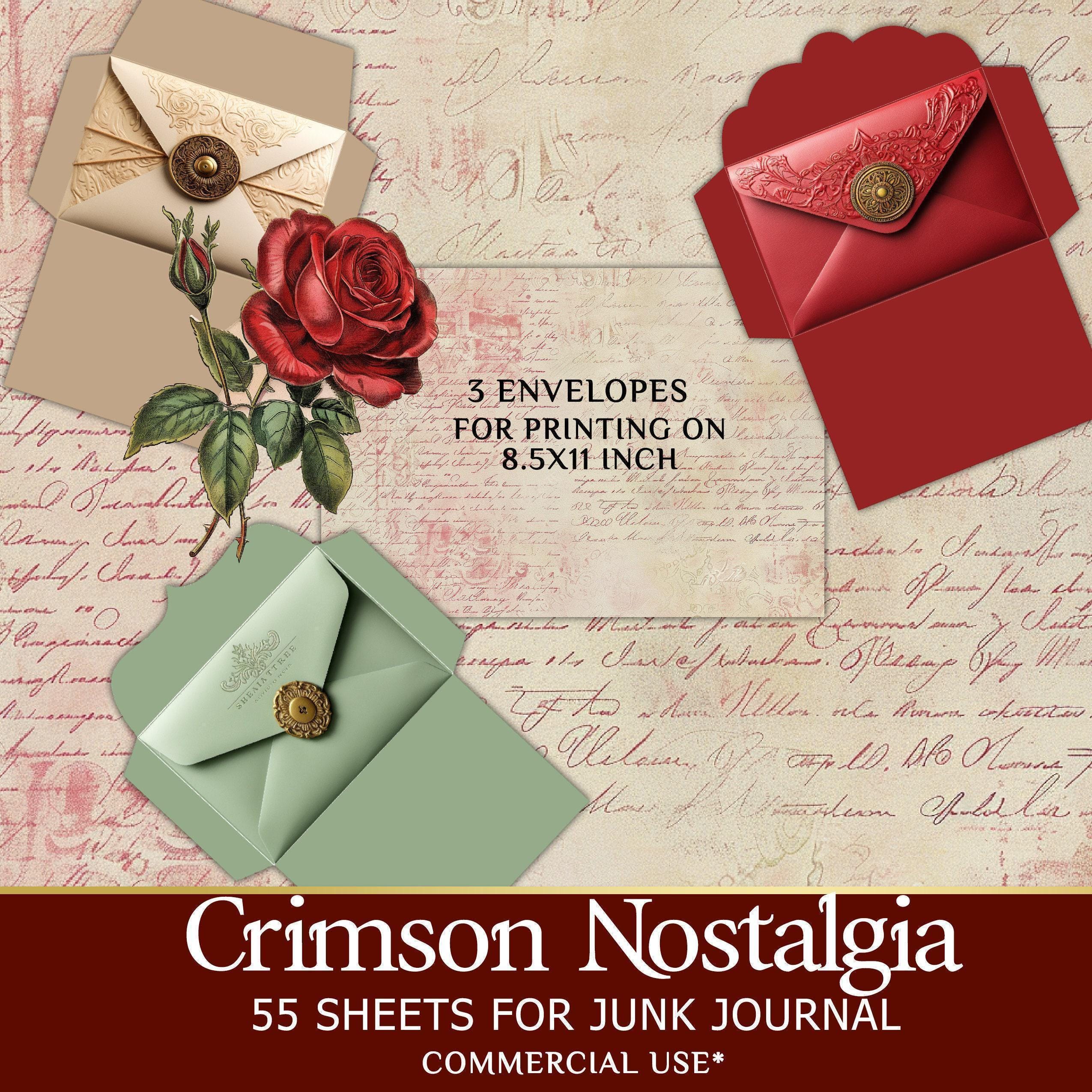 Junk Journal Kit Ephemera – Vintage Printable Scrapbook Pages and ...