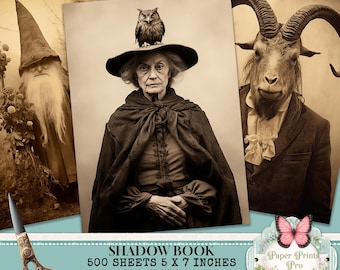 Digital Witch Grimoire Kit – 500 Pages for Journals, Spellcraft & Book of Shadows – PaperPrintsPro