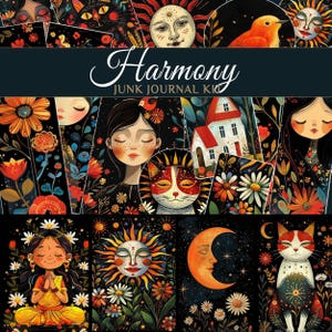 Harmony Junk Journal Kit: Ephemera, Tickets, Tags (Digital Download)