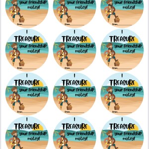 Pirate Valentine Printable Kids - Etsy