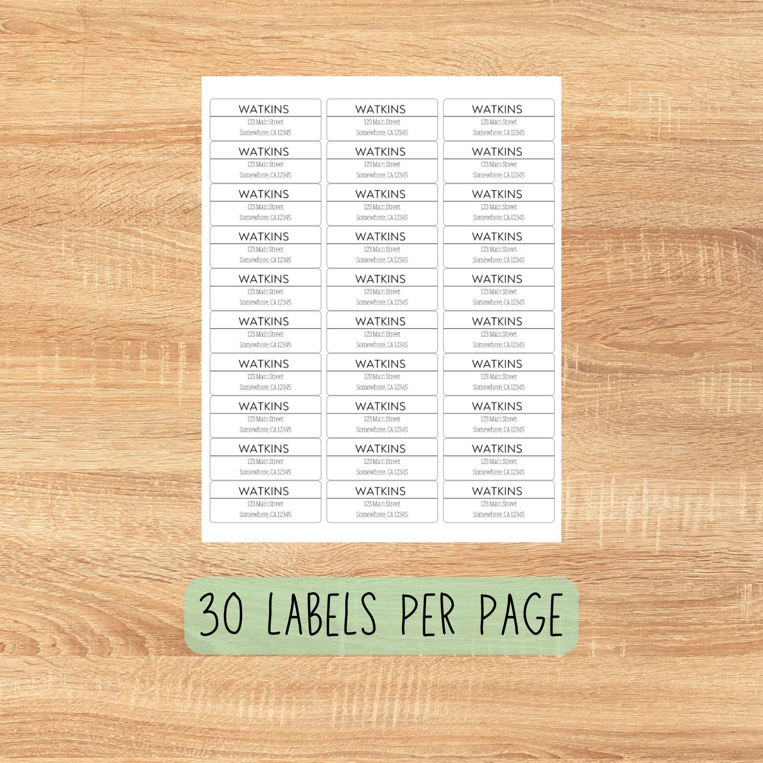 Personalized Minimalist Return Address Stickers for Envelopes: Custom ...