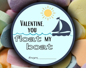 Float My Boat Valentine’s Day Card Printable