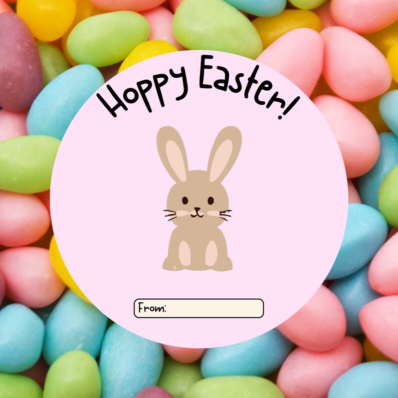 Easter Printable Tag / Hoppy Easter Printable Kids Etsy Easter Printable Tag / Hoppy Easter Printable Kids Etsy