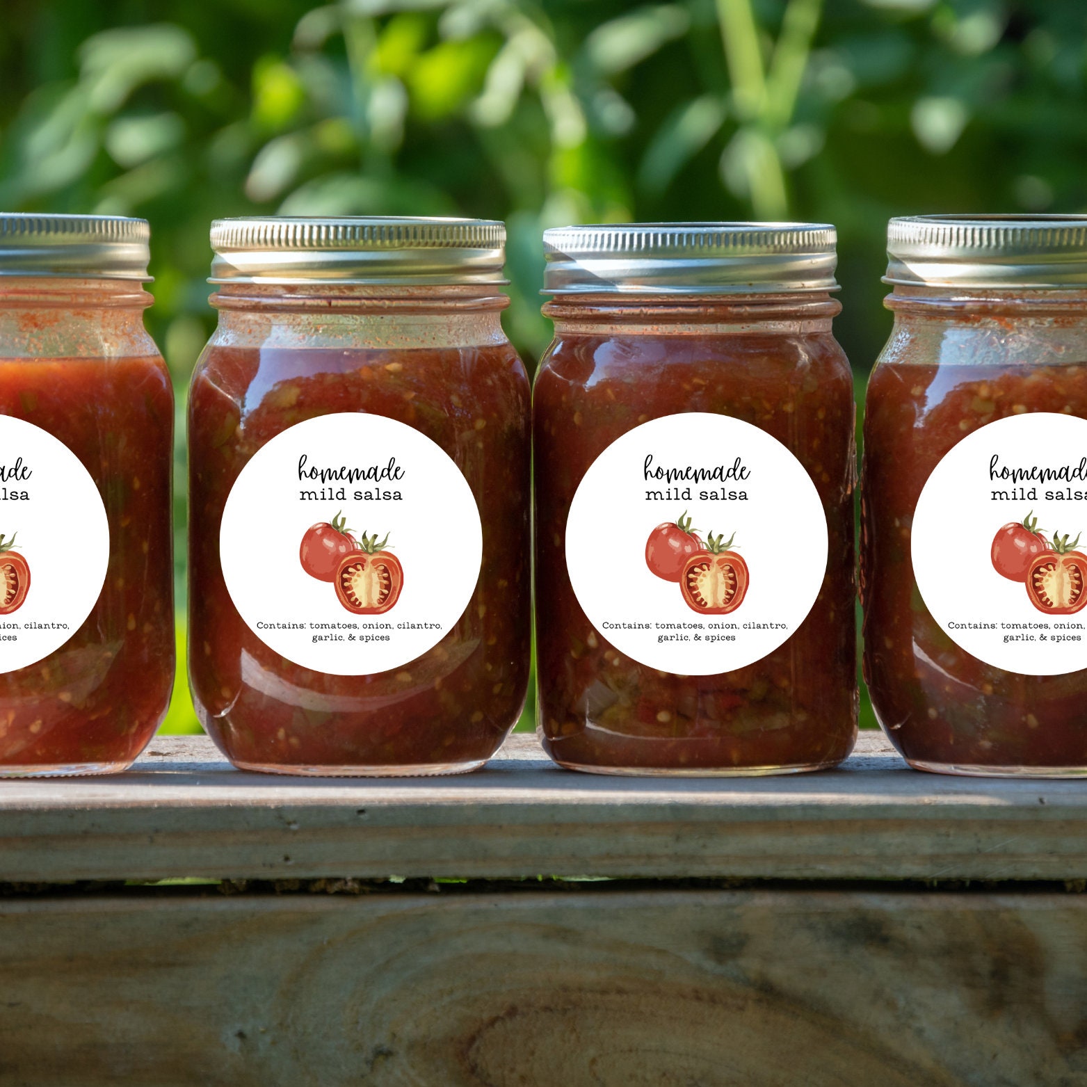 Custom Homemade Salsa Sticker / Custom Hand Drawn Canning Label ...