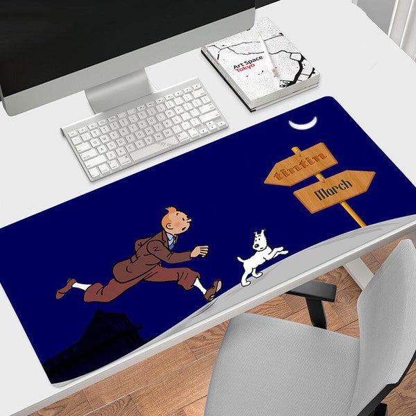 Les aventures de Tintin Mouse Pad #2, différentes tailles Impression personnalisée, Tapis de souris de jeu, Tapis de souris personnalisé, Jeu, Anime, Tapis de bureau