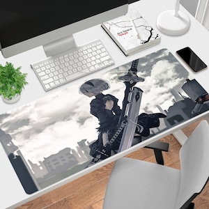 Nier Automata Mouse Pad #2, Different sizes Personalized Printing, Gaming Mouse Pad, Customized Mouse Pad, Game,  Anime, Desk Mat