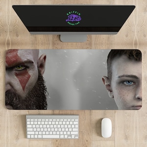 God of War Mouse Pad #2, Different sizes Personalized Printing, Gaming Mouse Pad, Customized Mouse Pad, Game,  Anime, Desk Mat