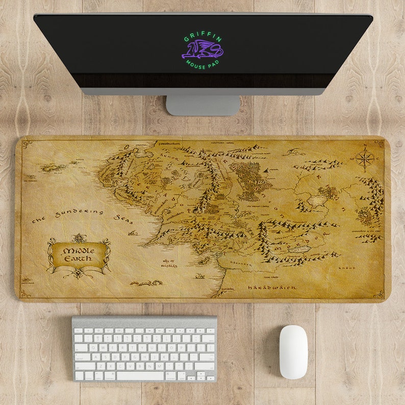 The Lord of the Rings Map Mouse Pad , Different sizes Personalized Printing, Gaming Mouse Pad, Customized Mouse Pad, Game, Anime, Desk Mat image 2