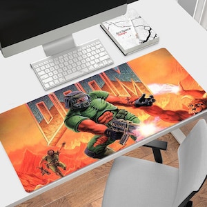 Alfombrilla de ratón Doom, Impresión personalizada de diferentes tamaños, Alfombrilla de ratón para juegos, Alfombrilla de ratón personalizada, Juego, Anime, Alfombrilla de escritorio