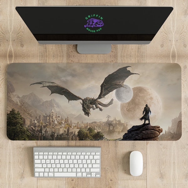 Tapis de souris n° 2 Elder Scrolls V Skyrim, différentes tailles, impression personnalisée, tapis de souris de jeu, tapis de souris personnalisé, jeu, anime, tapis de bureau