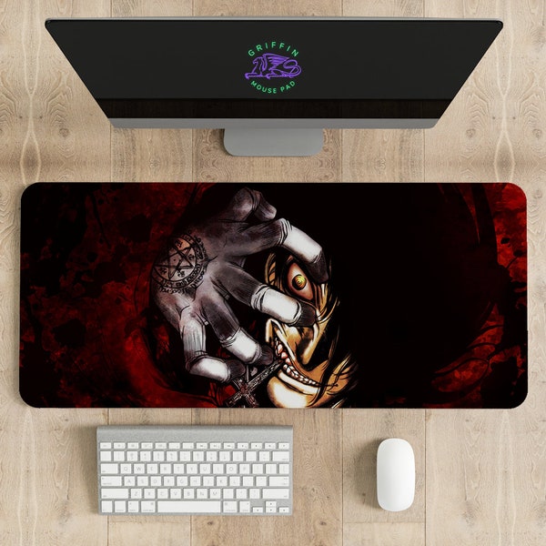 Hellsing Mouse Pad , Different sizes Personalized Printing, Gaming Mouse Pad, Customized Mouse Pad, Game,  Anime, Desk Mat