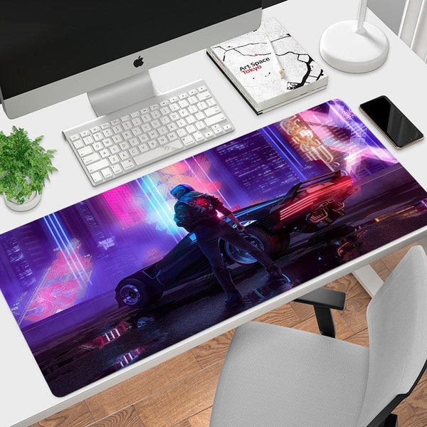 Tapis de souris Cyberpunk #2 , Impression personnalisée de différentes tailles, Tapis de souris de jeu, Tapis de souris personnalisé, Jeu, Anime, Tapis de bureau