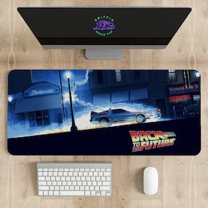 Zurück in die Zukunft Mauspad, verschiedene Größen, personalisierter Druck, Gaming-Mauspad, maßgeschneiderte Mauspad, Spiel, Anime, Schreibtischmatte