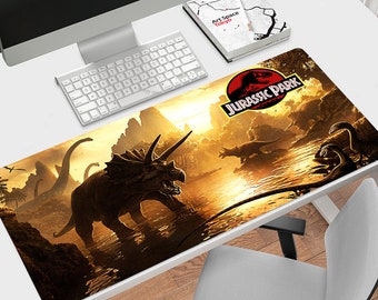 Jurassic Park Mouse Pad, Different sizes Personalized Printing, Gaming Mouse Pad, Customized Mouse Pad, Game,  Anime, Desk Mat