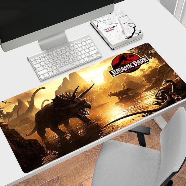 Jurassic Park Mouse Pad, Verschiedene Größen personalisierte Druck, Gaming Mouse Pad, Personalisierte Maus Pad, Spiel, Anime, Schreibtischmatte