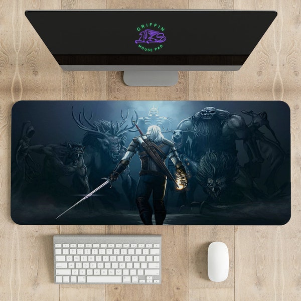 The Witcher 3 Wild Hunt Mouse Pad , Different sizes Personalized Printing, Gaming Mouse Pad, Customized Mouse Pad, Game,  Anime, Desk Mat