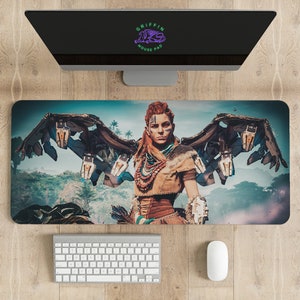 Tappetino per mouse Horizon Zero Dawn, stampa personalizzata di diverse dimensioni, tappetino per mouse da gioco, tappetino per mouse personalizzato, gioco, anime, tappetino da scrivania