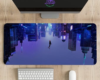 Spider-Man Into the Spider-Verse Mouse Pad, Different sizes Personalized Printing, Gaming Mouse Pad, Customized Mouse Pad, Anime, Desk Mat