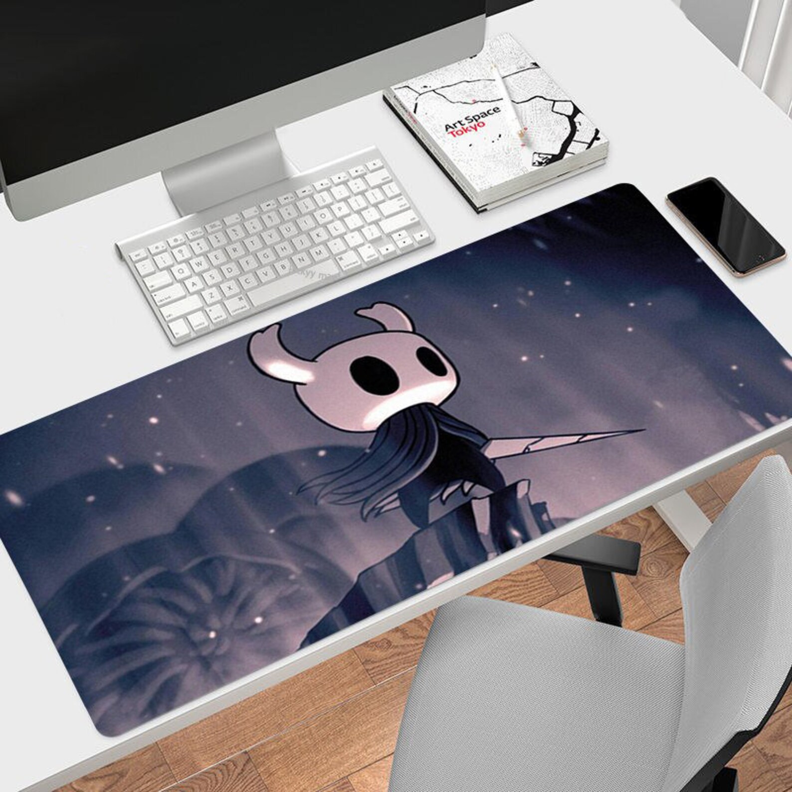 Hollow Knight Tapis De Souris XXL Speed Accessoires De Jeu En Caoutchouc Tapis De Bureau Pour Gaming Sur PC (KDQS001 900 X 400 X 2 Mm