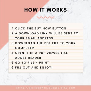 RECOVERY BUNDLE Includes 4 Files to Print or Download 12 - Etsy