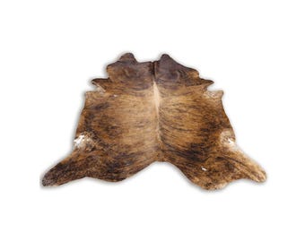 Brazilian Cowhide Rug – Exotic Brindle Cow Skin | Natural Hair-On cowhide Leather