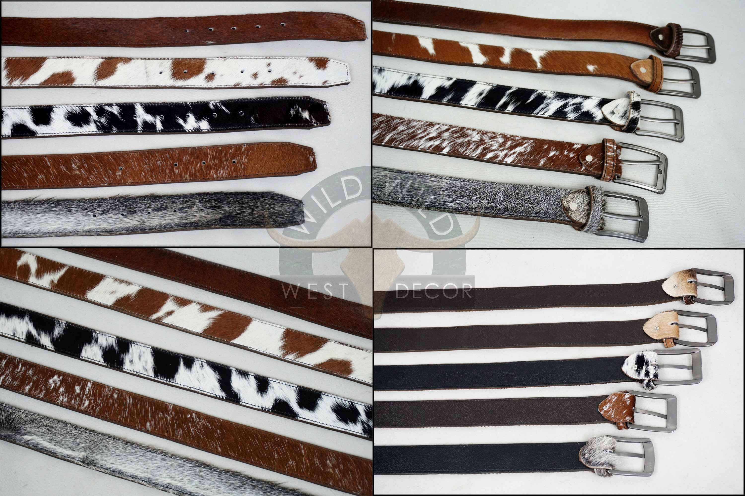 Real COWHIDE Leather Belts for Adults| 100% Natural Cow Hide  display picture 1