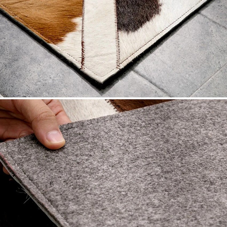 Natural Cowhide Patchwork Rug | Handmade Cowhide Carpet | Home Décor ...