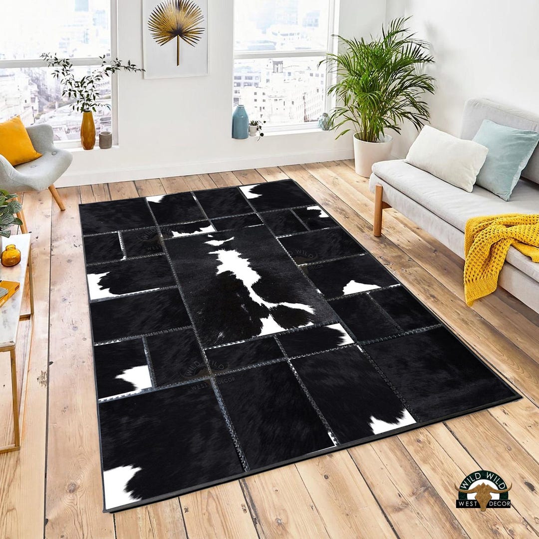 Cowhide Rug Design Cowhide Rug, Home Décor Carpet, Real Leather Rug, Leather Embroidery ...