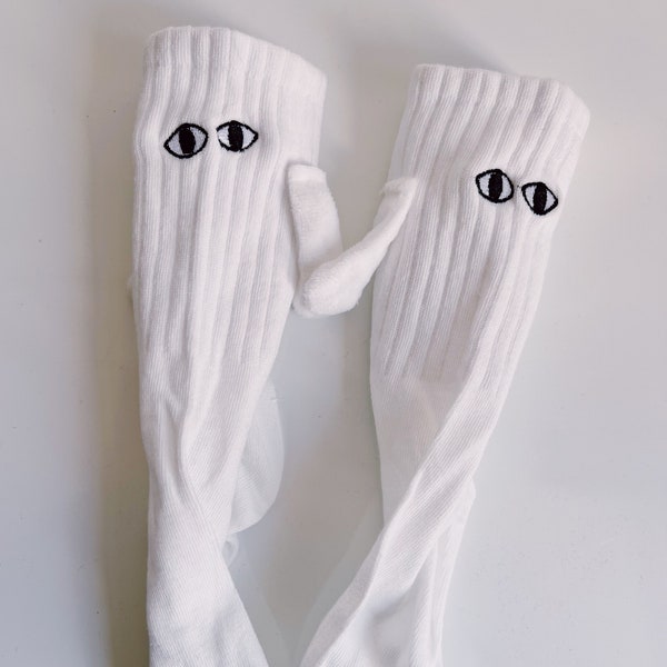 Fancy Couple Socks goggles socks whitesocks