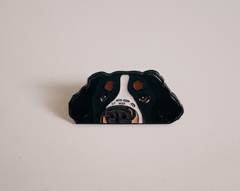 Bernese Mountain Dog Pin • Bernese Mountain Dog Brooch • Dog Lover Gift • Cute Pet Lapel Pin • Animal Accessory • Dog Mom Present