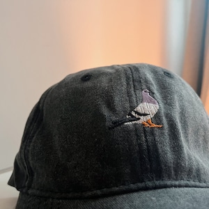 Cap Taube stone washed Mütze pigeon Baseballcap Käppi Vintage Look Brieftaube Dad Hat Bild 2