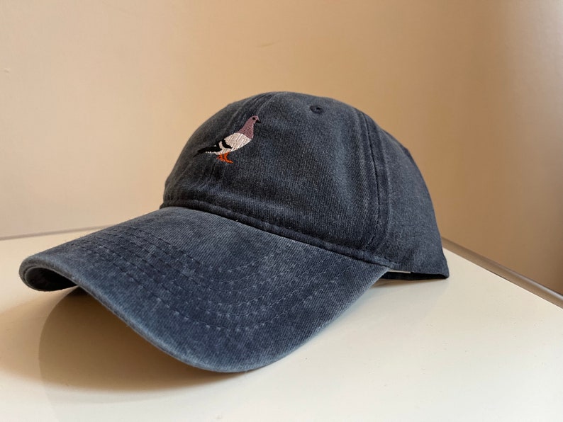 Cap Taube stone washed Mütze pigeon Baseballcap Käppi Vintage Look Brieftaube Dad Hat Bild 9