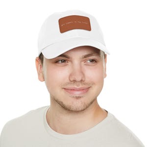 Grappige Git Commit pet, leren patch pet voor software engineers, Git Push pet voor techneuten, minimalistisch cadeau voor ontwikkelaars, baseballpet voor programmeurs afbeelding 4
