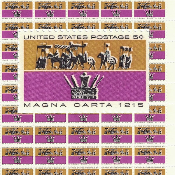 Magna Carta - US Stamp Sheet (50) - Scott #1265