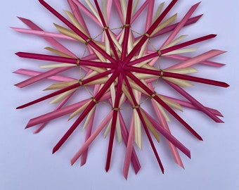 Customizable Handmade Wheat Straw Star - Choose Your Colors