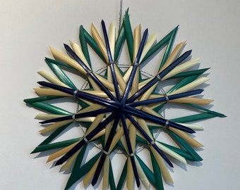 Customizable Handmade Wheat Straw Star - Choose Your Colors